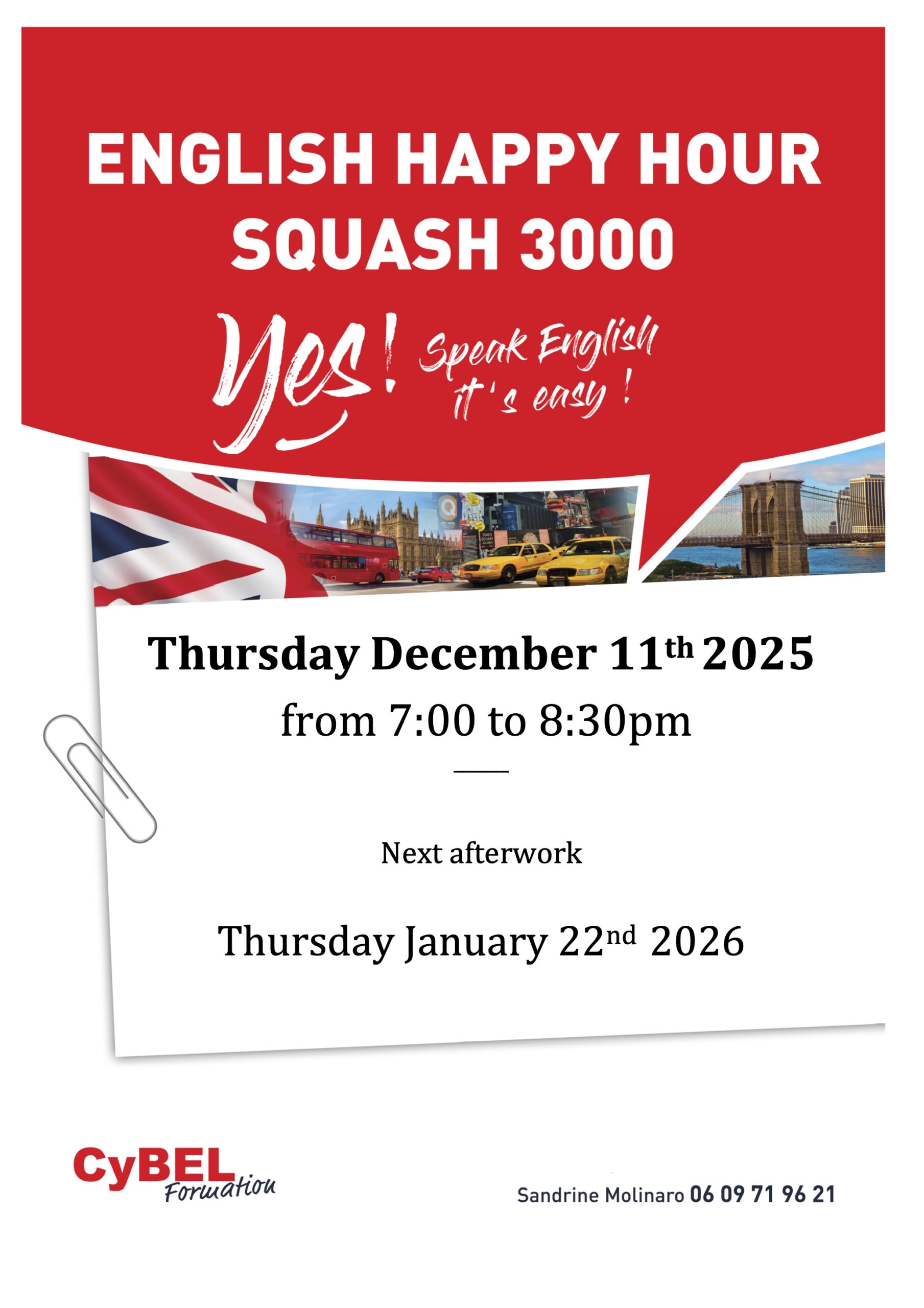 CYBEL SQUASH 3000 AFTERWORK December 2025 CYBEL SQUASH 3000 AFTERWORK December 2025